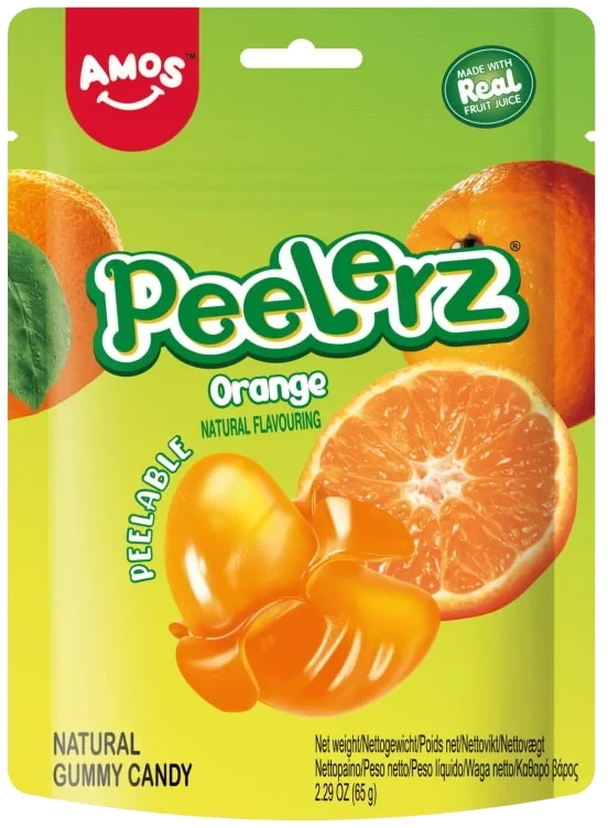 Peelerz Gummy Orange 65g Amos