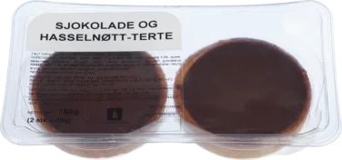Sjokolade og Hasselnøtt-terte 2stk X 80g