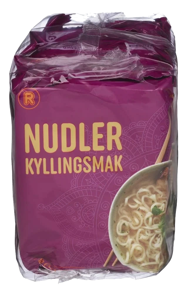 Nudler med kyllingsmak