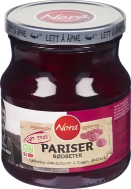 Pariserrødbeter Skivede 580g Nora