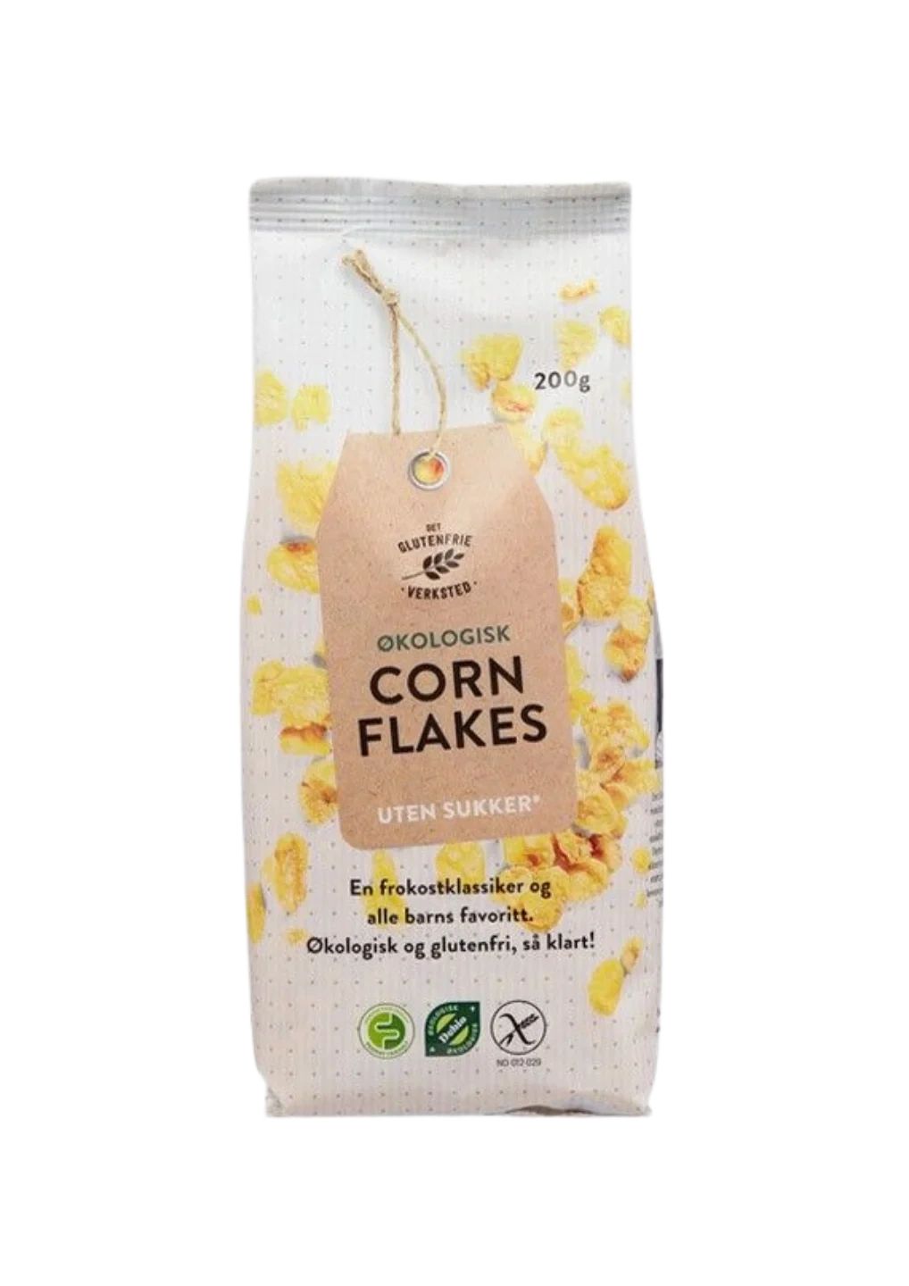 Cornflakes økologisk glutenfri