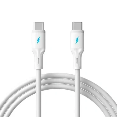 Ladekabel C til C 2 Meter Hvit
