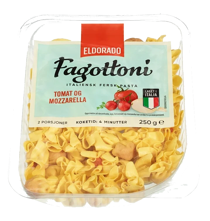 Fagottoni Tomat/Mozzarella 250g Eldorado
