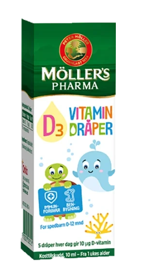 Möllers D3 Vitamindråper 10ml