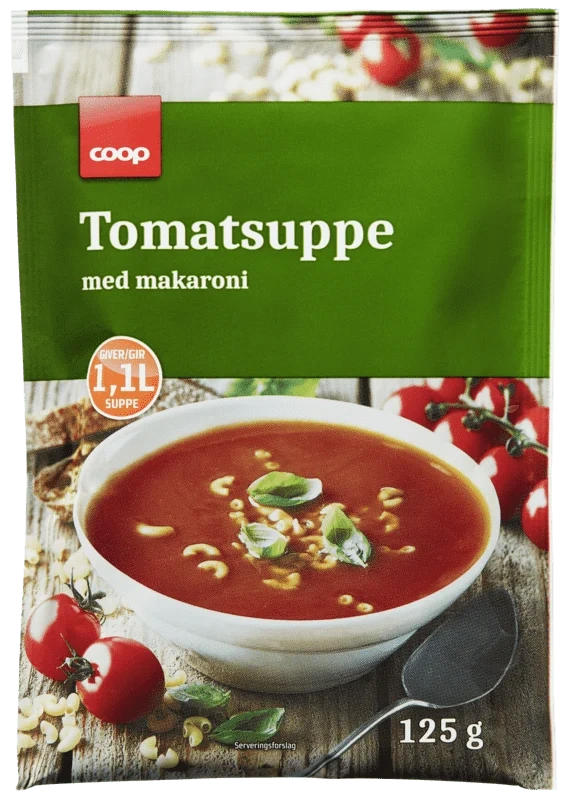 Coop Tomatsuppe med Makaroni 125g