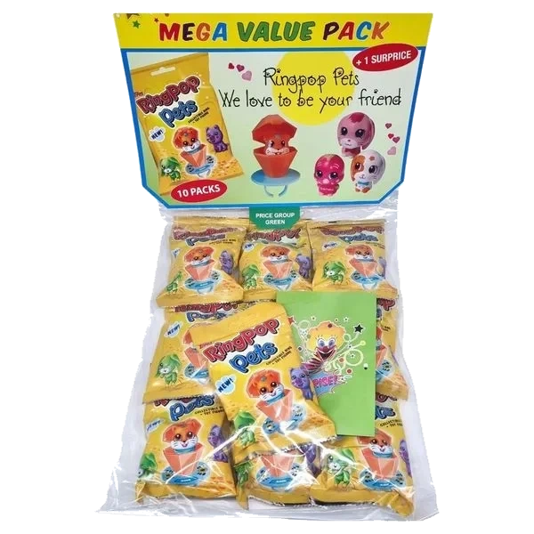 Ring Pop Puppies (Value Pack 10 stk)