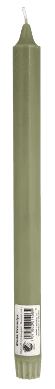 Moda Kronelys Stearin Dus Grønn 28cm