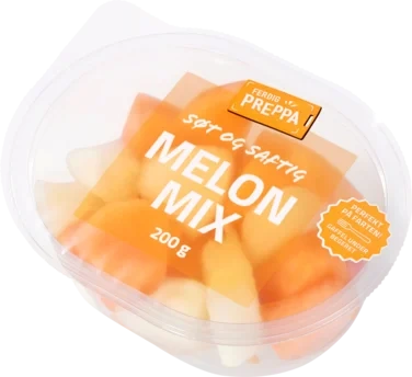Melon Mix m/gaffel 200g Ferdig Preppa