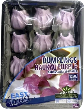Dumplings Haukau Purple Grønnsaker 25g/12stk