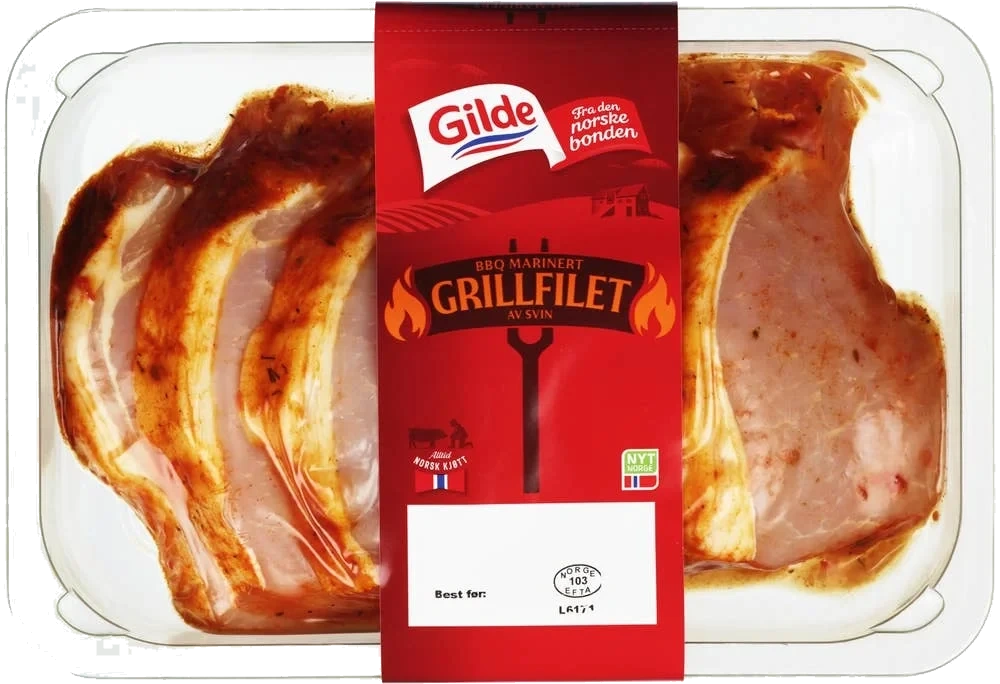 Grillfilet BBQ marinert av svin