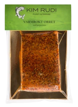 Varmrøkt ørret med peppermix