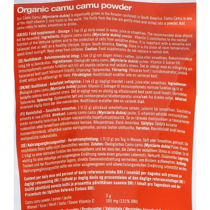 Kosttillskott Camu Camu Vitamin C