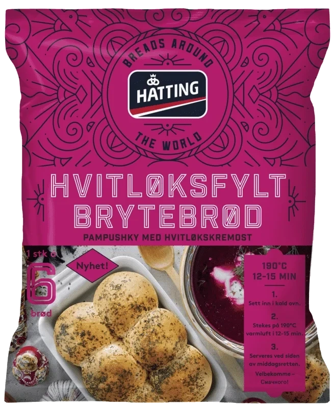 Hatting Hvitløksfylt Brytebrød 190g