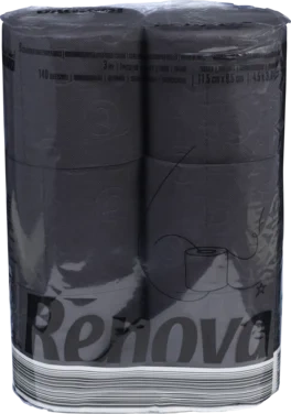 Toalettpapir Sort 6rl Renova