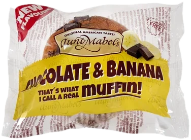 Muffins Choco&Banan 95g Aunt Mabels