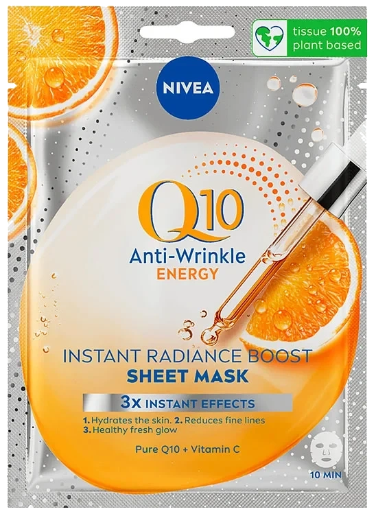 Nivea Ansiktsmaske Q10 Plus Sheet 1stk