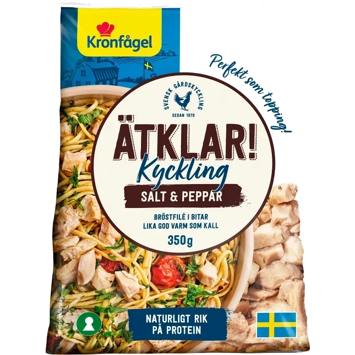 Kycklingbitar Färska Ätklara Salt/Peppar 350g Kronfågel