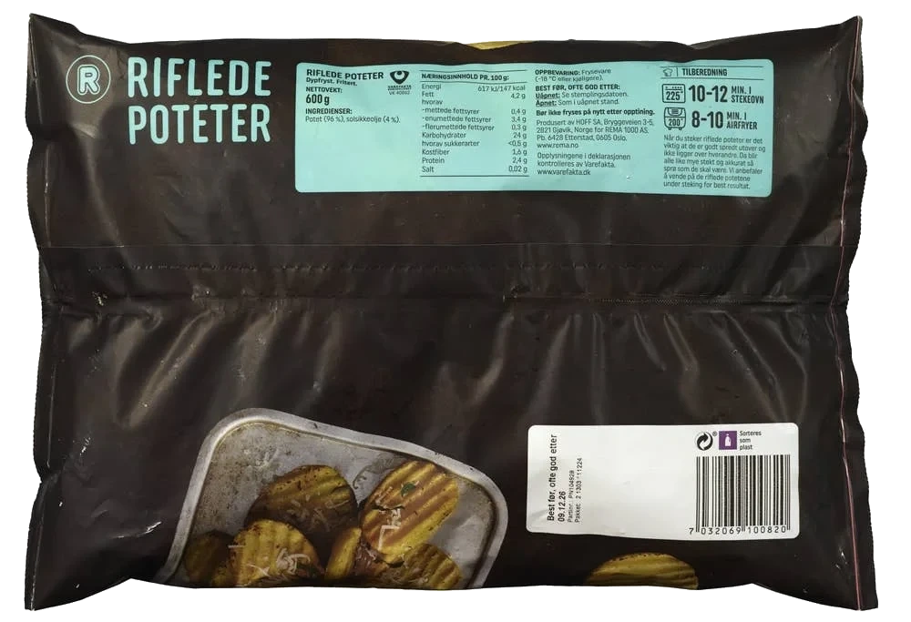 Riflede poteter
