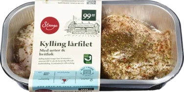 Lårfilet m Urter og Hvitløk 400g Stange