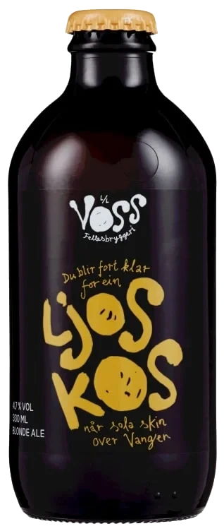 Ljos Kos Øl 0,33l flaske Voss Fellesbryggeri
