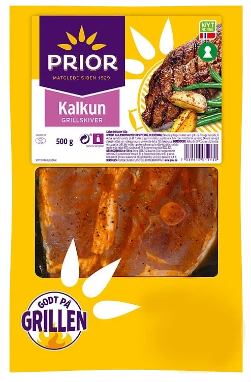 Grillskiver av Kalkun 500g