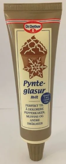 Pynteglasur Hvit 125g