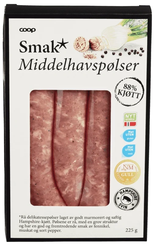 Coop Smak Middelhavspølse 225g