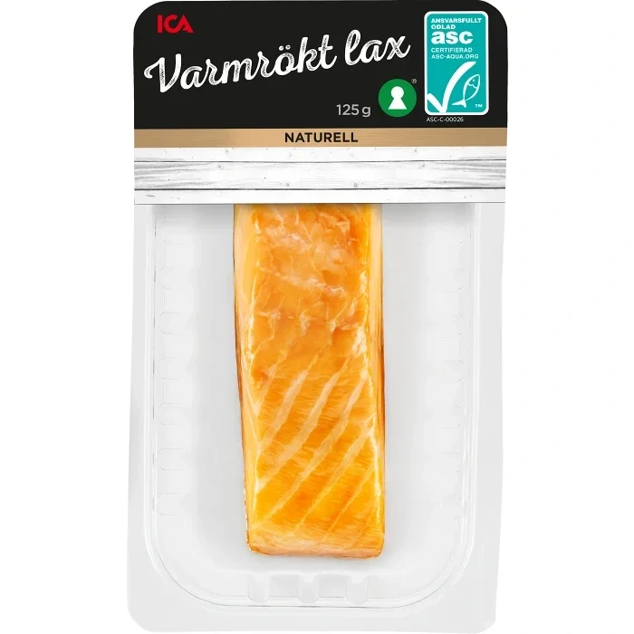 Lax Färsk Varmrökt 125g Miljömärkt ICA