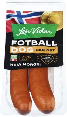 Leiv Vidar Fotball Dogs Bbq Ost 220g
