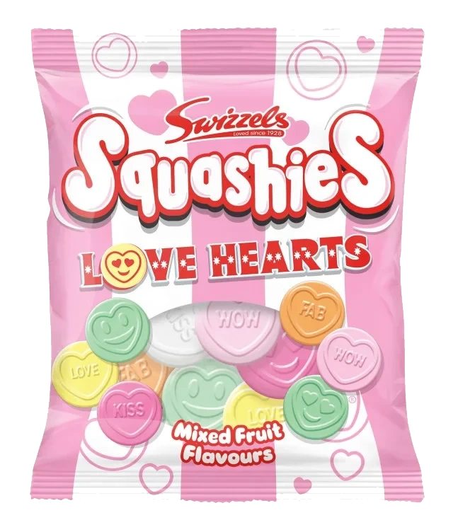 Squashies Love Hearts 120g Swizzels