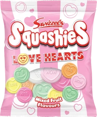 Squashies Love Hearts 120g Swizzels
