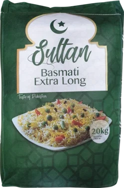 Basmati Rice Extra Long 20kg Sultan