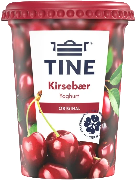 Yoghurt Kirsebær 500g Tine