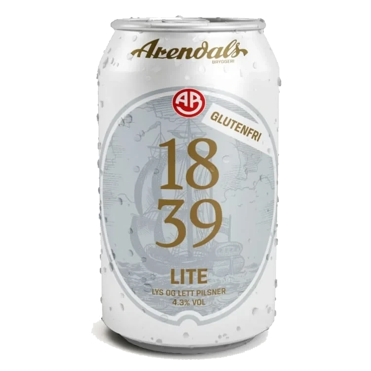 1839 Lite Glutenfri 0.33l bx Arendals