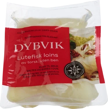 Lutefisk Loins u/Skinn&Ben Ca450g Dybvik