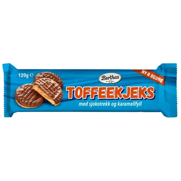 Toffee Kjeks 120g Berthas