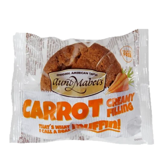 Muffins Carrot & Cream Cheese Aunt Mabels 100g