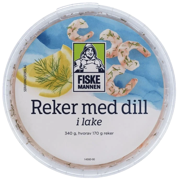 Reker i Lake m/Dill Msc 340g Fiskemannen