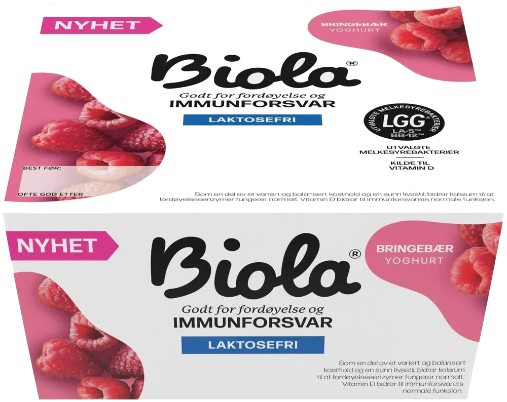 Biola yoghurt bringebær