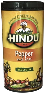 Pepper Sort m/Økologisk Boks Hindu