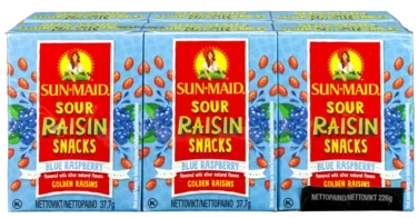 Sun Maid Rosiner Sour Blue Raspberry 6-pack 37.7gx6