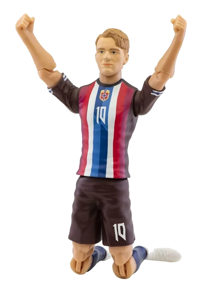Fotballfigur Ødegaard i landslags-drakt