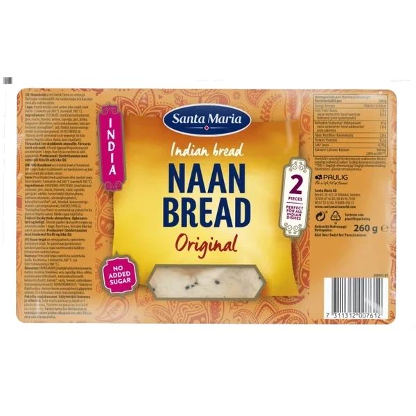 Naan Brød Original 260g Santa Maria