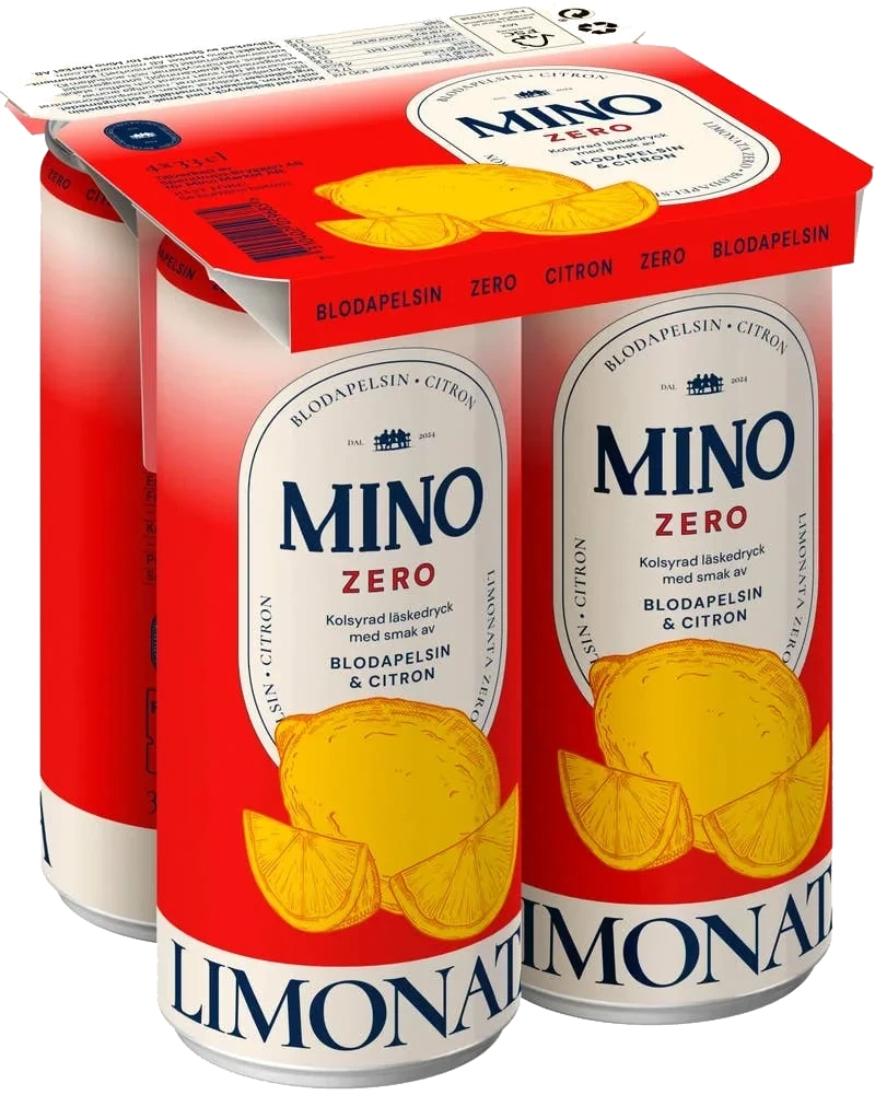 Limonata Blodapelsin & Citron Zero 4x33cl