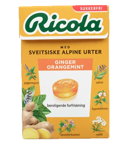 Ricola Ginger Orangemint 50g