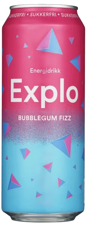 Explo Bubblegum Fizz Sukkerfri 0,5l boks Mack