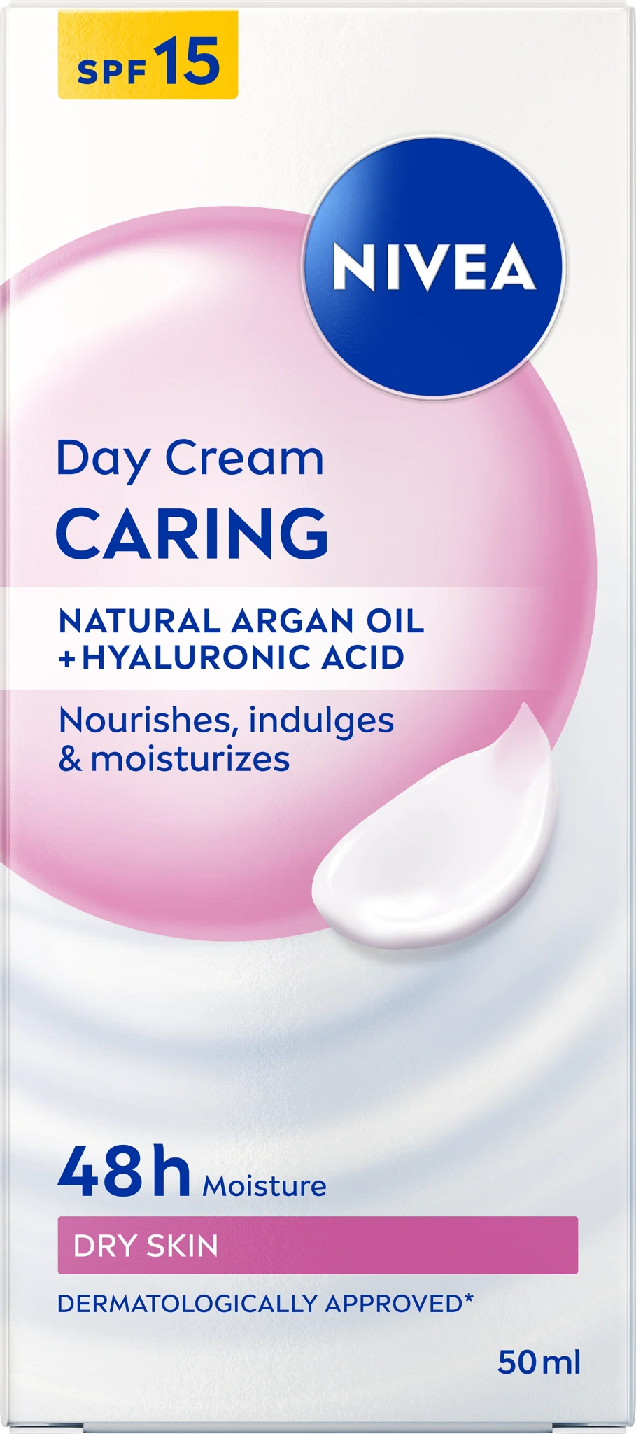 Nivea Day Cream Caring Dry Skin Spf15, 50ml