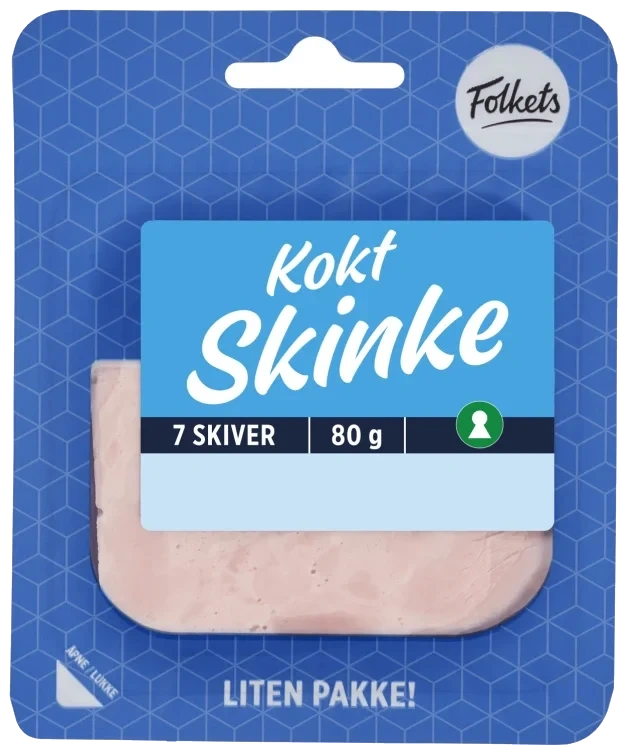 Kokt Skinke 80g Folkets
