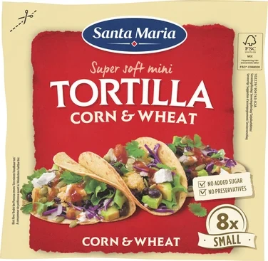 Tortilla Corn & Wheat Small (8-pack) 200g Santa Maria