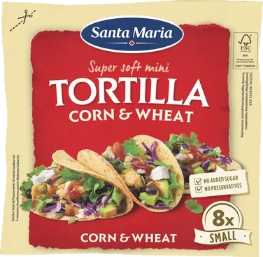 Tortilla Corn & Wheat Small (8-pack) 200g Santa Maria